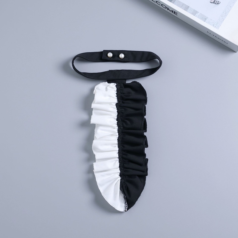 Black White Ruffled Collar Dec - Shirts review and price