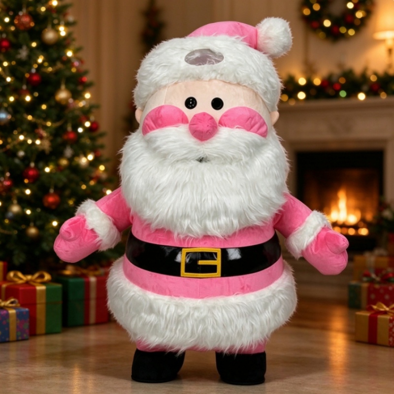 Pink Santa Claus Inflatable Ma - Suits review and price